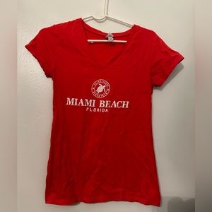Miami Beach Florida Tee Size Medium